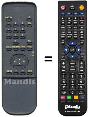 Replacement remote control ST 6