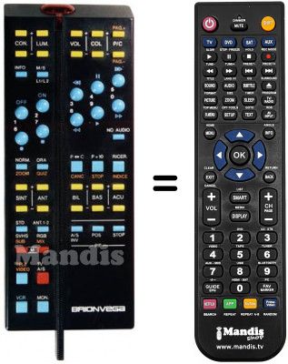 Replacement remote control Brionvega STRATOS 3 HIFI 25