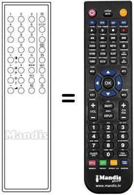 Replacement remote control STUL 48