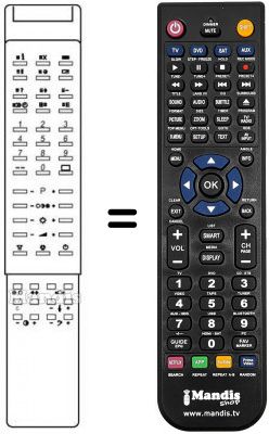 Replacement remote control STUL 64