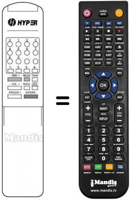 Replacement remote control HYPER HCLT 148