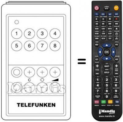 Replacement remote control SUPERSONIC 300