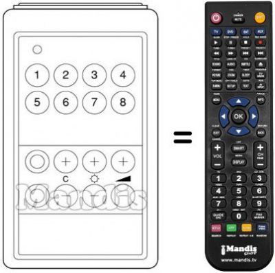 Replacement remote control SUPERSONIC 300