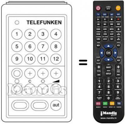 Replacement remote control SUPERSONIC 3000