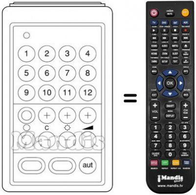 Replacement remote control SUPERSONIC 3000