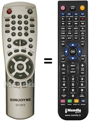 Replacement remote control SV 12919