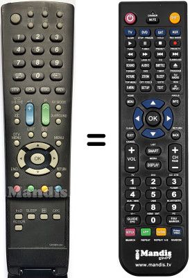 Replacement remote control Sharp LC 37 RD1E