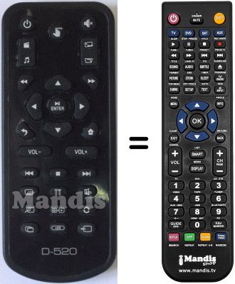 Replacement remote control STOREX D-520