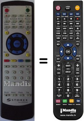 Replacement remote control STOREX MPIX 331 R