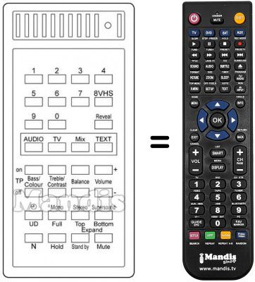 Replacement remote control T 731 Replacement remote control T 731