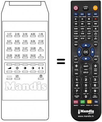 Replacement remote control T819