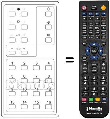 Replacement remote control T 96