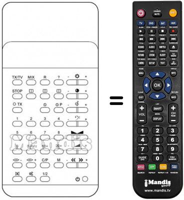 Replacement remote control TC 113