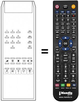 Replacement remote control TC 210