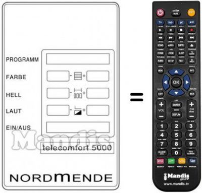 Replacement remote control 583.257 Replacement remote control 583.257