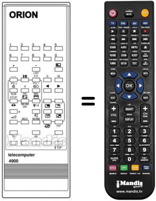 Replacement remote control TELECOMPUTER 4900