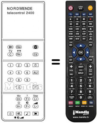 Replacement remote control TELECONTROL 2400