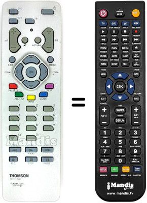 Replacement remote control Thomson 32 WR 100 Replacement remote control Thomson 32 WR 100