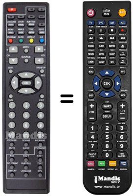 Replacement remote control Sunstech TL-XRI2275