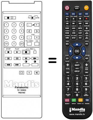 Replacement remote control TNQ 1442