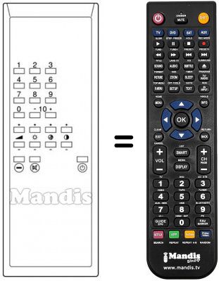 Replacement remote control TP 600