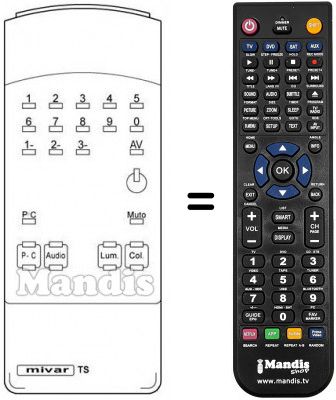 Replacement remote control TS