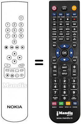 Replacement remote control Ingelen TVR 5135 Replacement remote control Ingelen TVR 5135