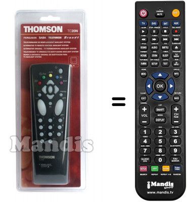 Replacement remote control Thomson S 2014 G Replacement remote control Thomson S 2014 G