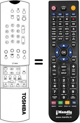 Replacement remote control CT-9900