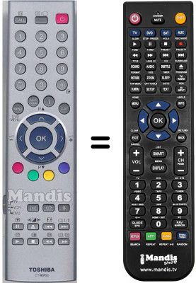 Replacement remote control CT-90100