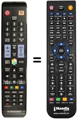 Replacement remote control Samsung UE 55F6510