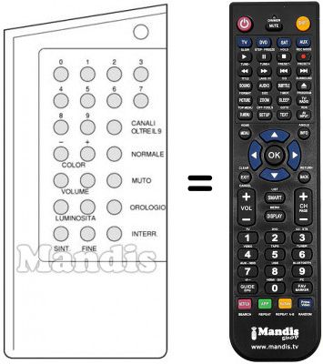Replacement remote control ULTRASONIC 20 / 40