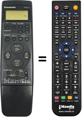 Replacement remote control Panasonic NV-SD44