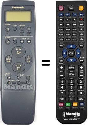 Replacement remote control Panasonic NV-SD410