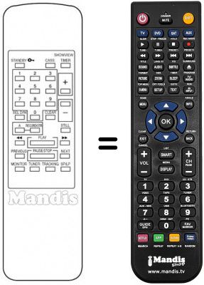 Replacement remote control Finlux VR 7450