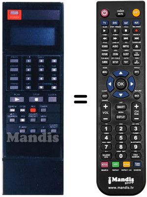 Replacement remote control VRI 606 Replacement remote control VRI 606