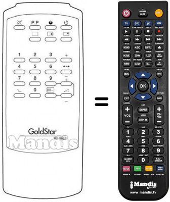 Replacement remote control VS 067 G