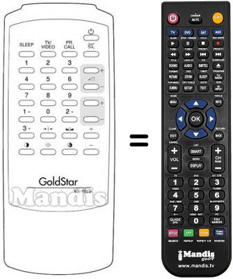 Replacement remote control LG CFT 9745