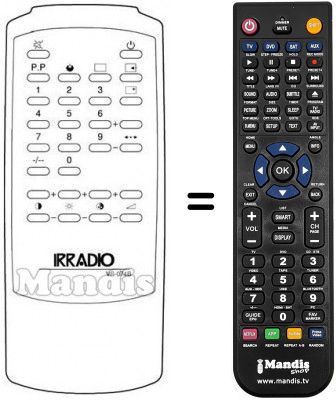 Replacement remote control VS 079 B