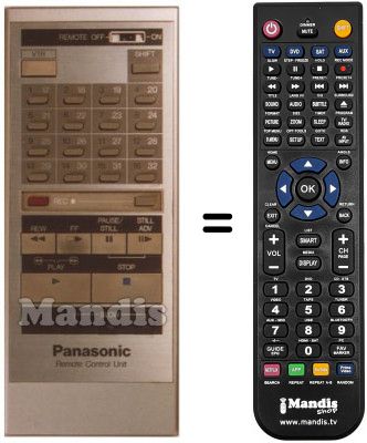 Replacement remote control VSQ 0419