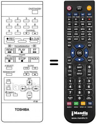 Replacement remote control VT-30