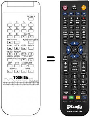 Replacement remote control VT-31 G