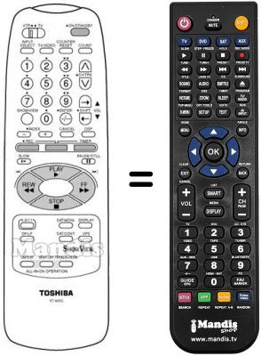 Replacement remote control VT-426 G