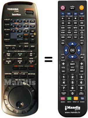 Replacement remote control Toshiba V 813 G
