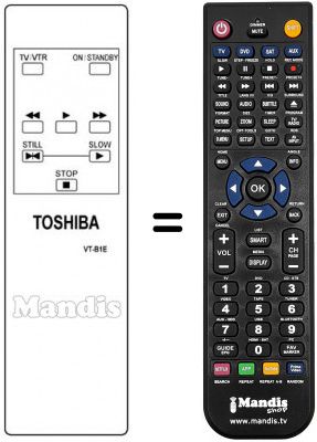 Replacement remote control VT-B1E