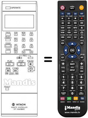 Replacement remote control VT-RM 151 E