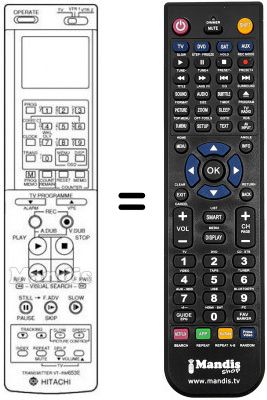 Replacement remote control VT-RM 653 E