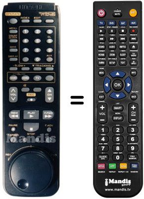 Replacement remote control Hitachi VT-M70EM