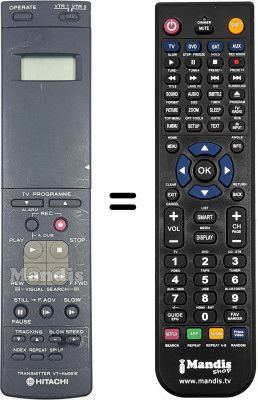Replacement remote control VT-RM 551 E
