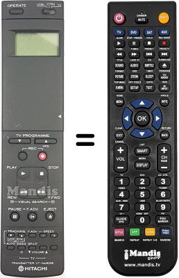 Replacement remote control Hitachi VT-545E